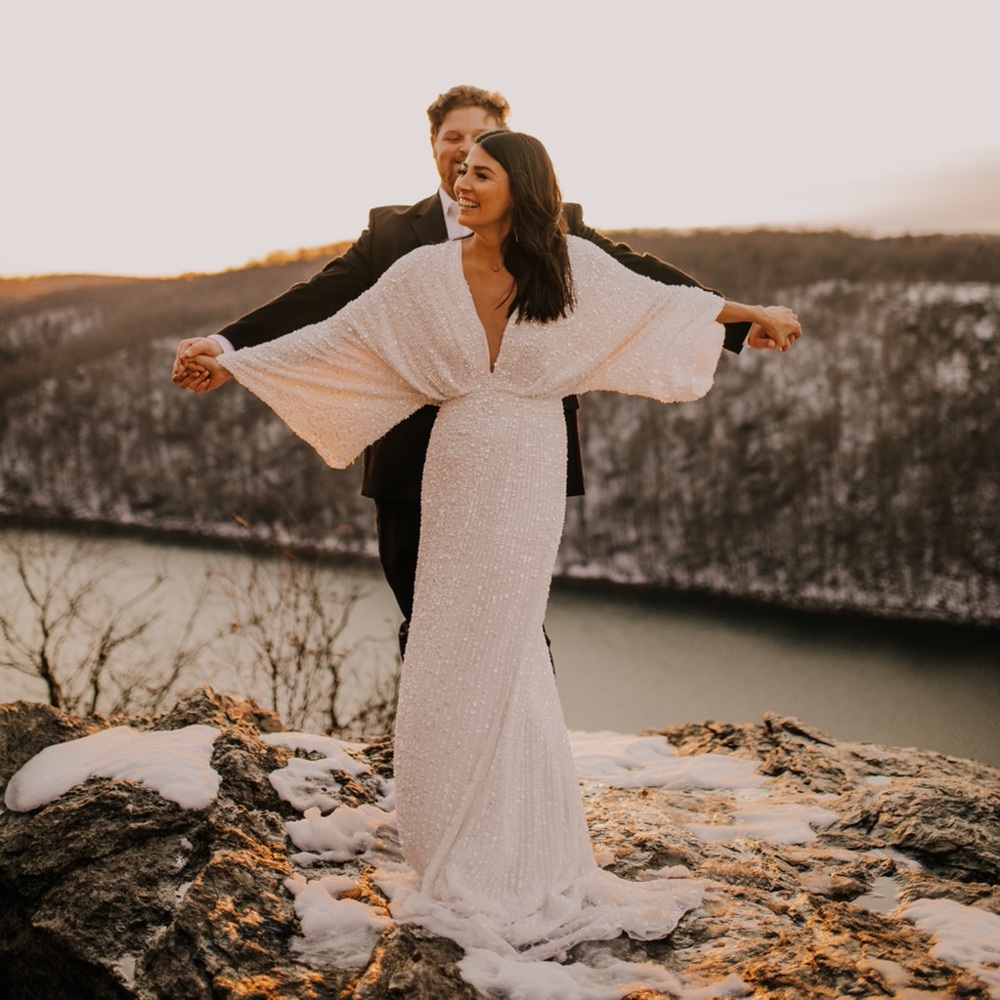 ASOS EDITION Ciara Sequin Kimono Sleeve Dress